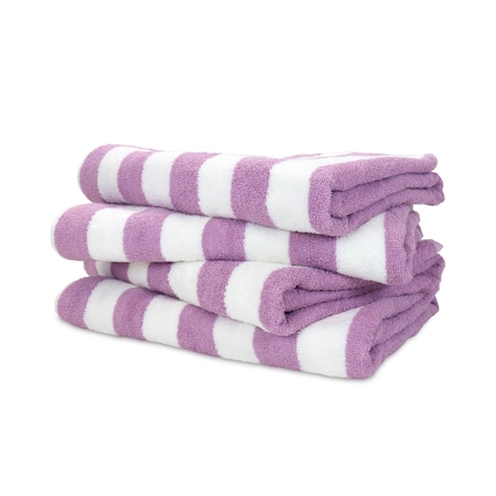 Hospeco California Cabana Beach Towels 30x70 Lavender (4pk) CABANA-LV